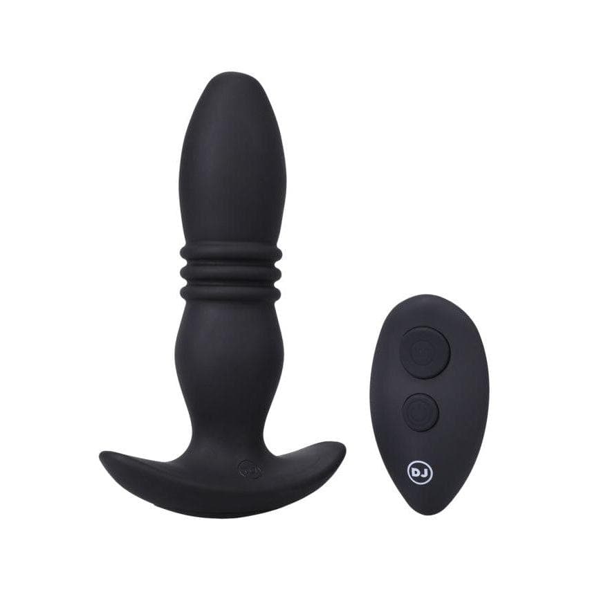 A-Play Rise Silicone Rechargeable Vibrating Anal Plug with Remote Control - Romantic Blessings