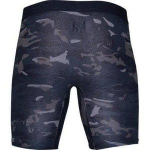 Wood Men's Super Soft Modal Blend 6 In Inseam Biker Brief with Fly Forest Camo - Romantic Blessings