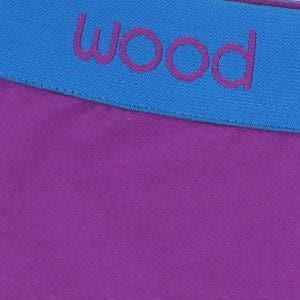 Wood Men's Soft Modal Cotton Blend Thong Grape - Romantic Blessings