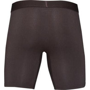 Wood Men's Super Soft Modal Blend 6 In Inseam Biker Brief with Fly Walnut - Romantic Blessings