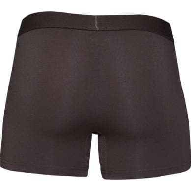Wood Men's Super Soft Modal Blend 3 in Inseam Boxer Brief with Fly Walnut - Romantic Blessings
