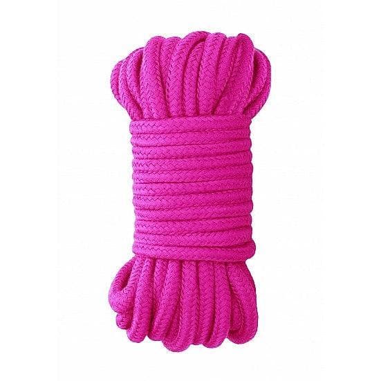 Shots Ouch! Black & White Japanese Rope 10m / 33ft Pink - Romantic Blessings