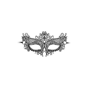 Ouch! Lace Eye-Mask Queen Black - Romantic Blessings