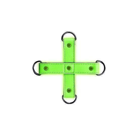 Shots Ouch! Glow in the Dark Hogtie Neon Green - Romantic Blessings