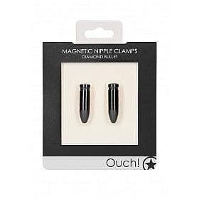 Ouch Magnetic Nipple Clamps - Diamond Bullet - Romantic Blessings