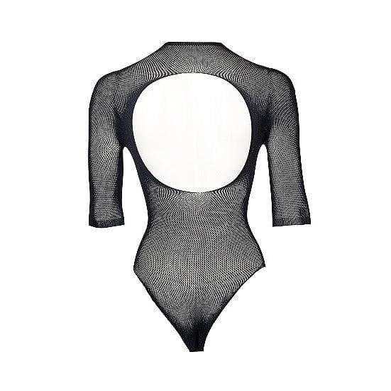 Shots Le Desir Bliss Short Sleeve Fishnet Teddy Black - Romantic Blessings