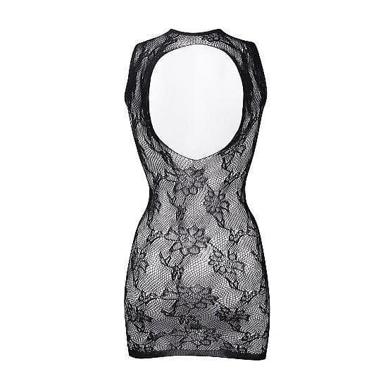 Shots Le Desir High Neck Lace Mini Dress Black - Romantic Blessings