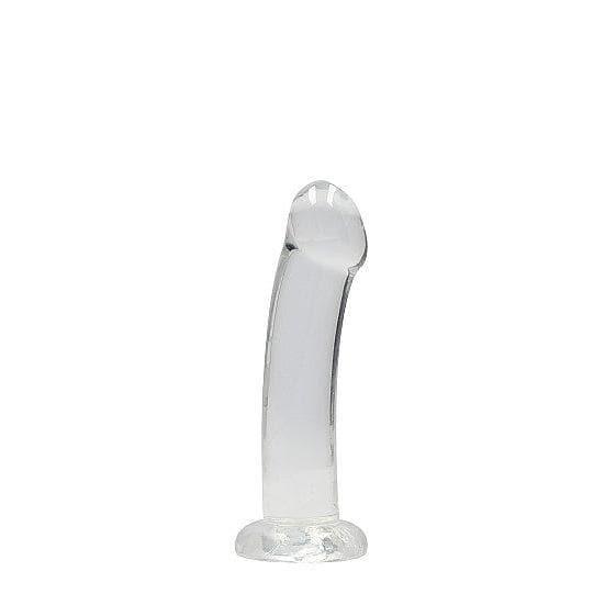 Shots RealRock Crystal Clear Non-Realistic 7 in Dildo With Suction Cup Clear - Romantic Blessings