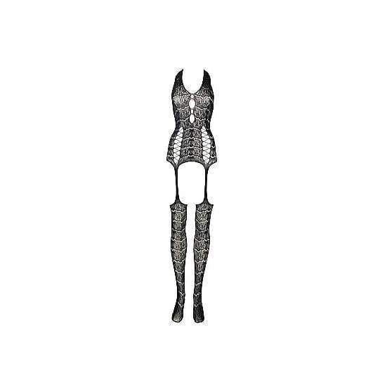 Shots Le Desir Lace Suspender Bodystocking Black - Romantic Blessings