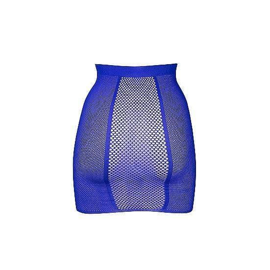 Shots Le Desir High-Waist Fishnet Skirt Blue - Romantic Blessings