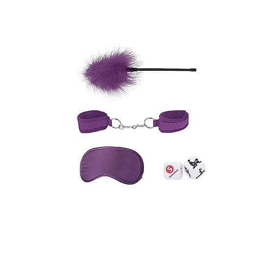 Shots Ouch! Kits Introductory 4 Piece Bondage Kit #2 Purple - Romantic Blessings