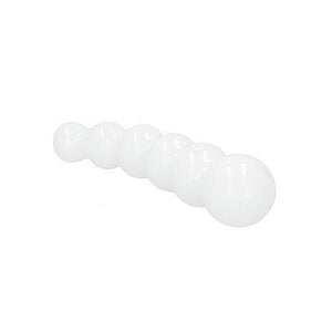 Shots Chrystalino Planets Curved Beaded 7 in Glass Wand Vagina Dildo or Anal Beads - Romantic Blessings