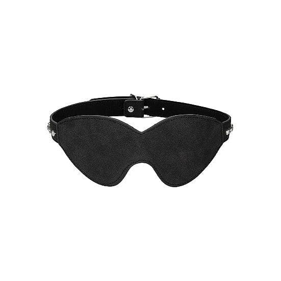 Shots Ouch! Diamond Studded Faux Leather Eye Mask Black - Romantic Blessings