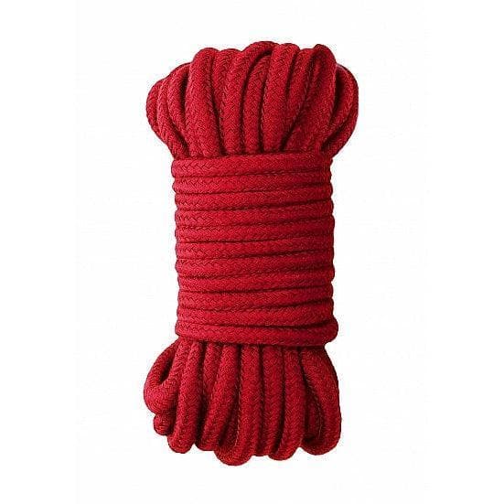 Shots Ouch! Black & White Japanese Rope 10m / 33ft Red - Romantic Blessings