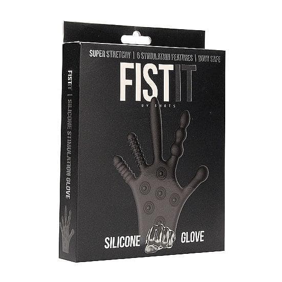 Shots Fist It Silicone Stimulation Glove Black - Romantic Blessings