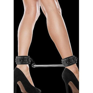 Shots Ouch! Luxury Adjustable Spreader Bar Black - Romantic Blessings