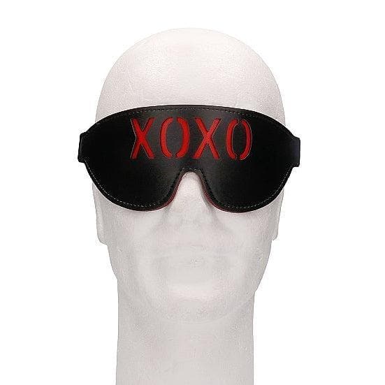 Shots Ouch! 'XOXO' Blindfold Black - Romantic Blessings