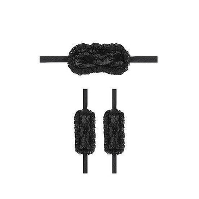 Shots Ouch! 2-Piece Introductory Bondage Kit #7 Black - Romantic Blessings