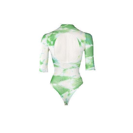 Shots Le Desir Short Sleeve Teddy & Dazzling Sticker Green Multi Colored - Romantic Blessings