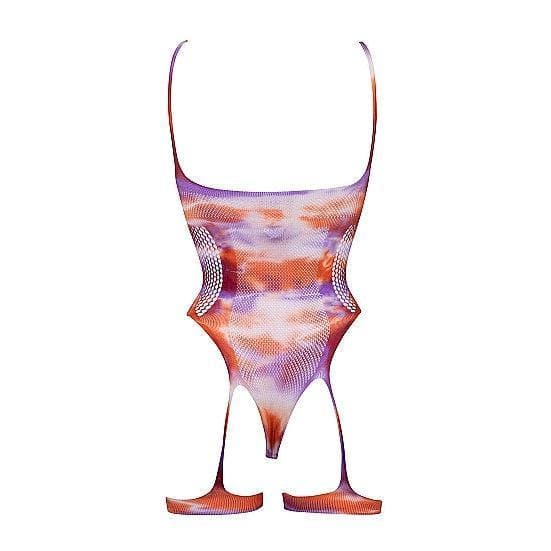 Shots Le Desir Open-Cup Strappy Teddy & Dazzling Sticker Multi Color - Romantic Blessings