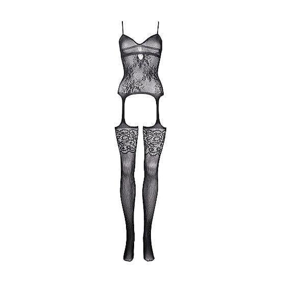 Shots Le Desir Suspender Rhinestone Fishnet Bodystocking Black - Romantic Blessings