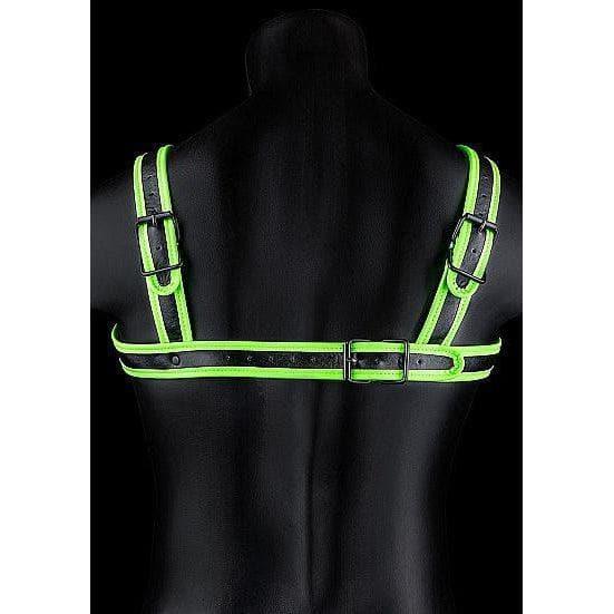 Shots Ouch! Glow in the Dark Buckle Harness Neon Green - Romantic Blessings
