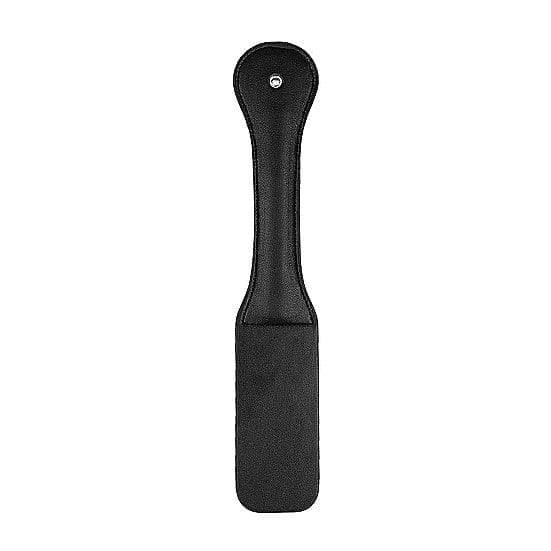 Shots Ouch! Black & White Bonded Leather 'Ouch' Paddle Black - Romantic Blessings