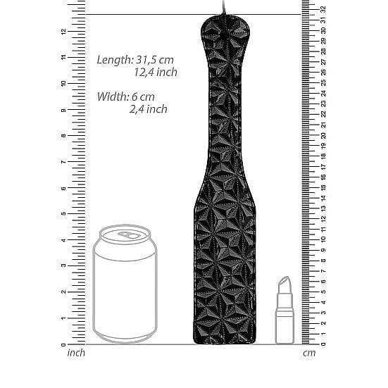 Shots Ouch! Luxury Diamond-Patterned Paddle Black - Romantic Blessings