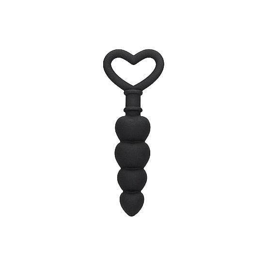 Shots Ouch! Silicone Anal Love Beads Black - Romantic Blessings