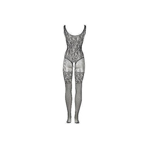 Shots Le Desir Lace and Fishnet Bodystocking Black - Romantic Blessings