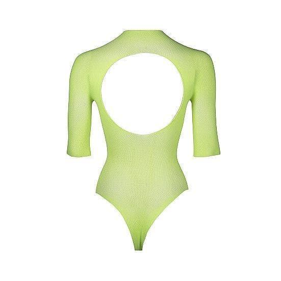 Shots Le Desir Bliss Short Sleeve Fishnet Teddy Green - Romantic Blessings