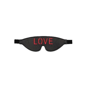 Shots Ouch! 'Love' Blindfold Black - Romantic Blessings