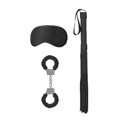 Shots Ouch! Kits Introductory 3 Piece Bondage Kit #1 Black - Romantic Blessings