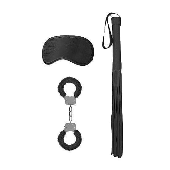 Shots Ouch! Kits Introductory 3 Piece Bondage Kit #1 Black - Romantic Blessings