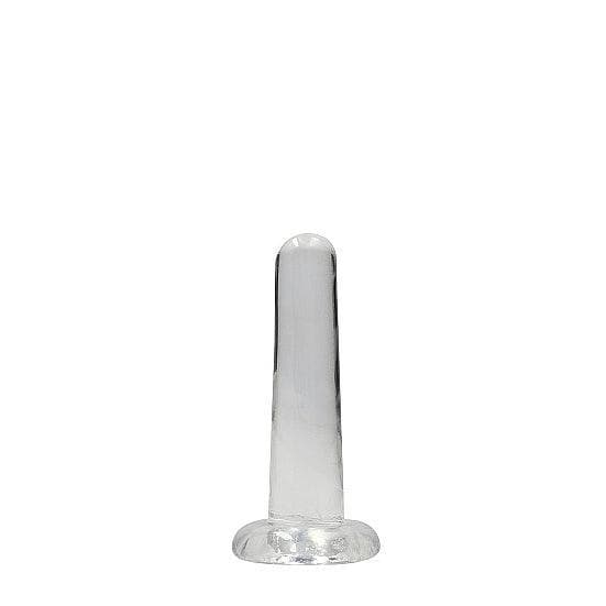 Shots RealRock Crystal Clear Non-Realistic 5 in Straight Dildo With Suction Cup Clear - Romantic Blessings