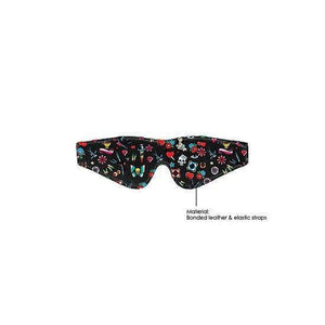 Shots Ouch! Old School Tattoo Style Printed Eye Mask Blindfold Multi-Color - Romantic Blessings