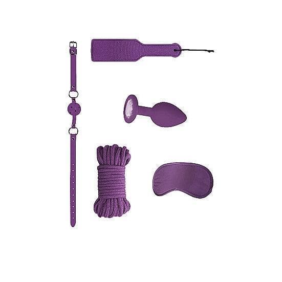Shots Ouch! 5-Piece Introductory Bondage Kit #5 Purple - Romantic Blessings