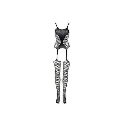 Shots Le Desir Fence Net Suspender Bodystocking Black - Romantic Blessings