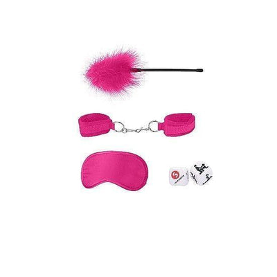 Shots Ouch! Kits Introductory 4 Piece Bondage Kit #2 Pink - Romantic Blessings
