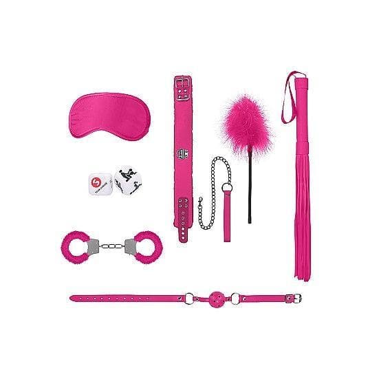 Shots Ouch! 8-Piece Introductory Bondage Kit #6 Pink - Romantic Blessings