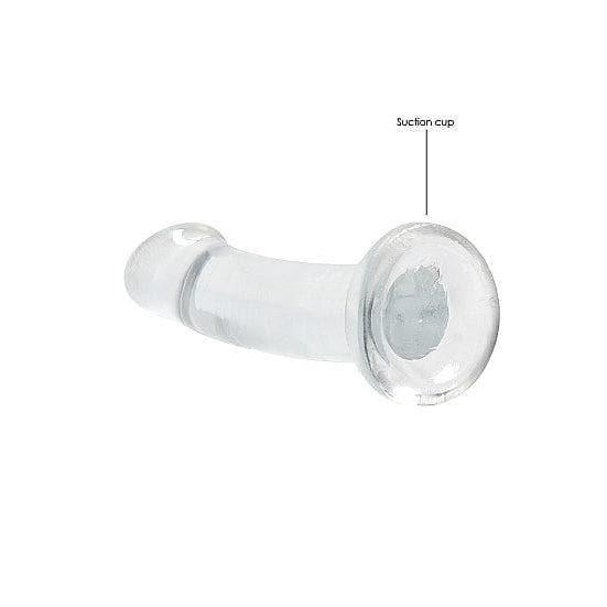 Shots RealRock Crystal Clear Non-Realistic 7 in Dildo With Suction Cup Clear - Romantic Blessings