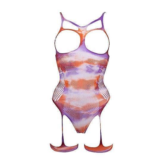 Shots Le Desir Open-Cup Strappy Teddy & Dazzling Sticker Multi Color - Romantic Blessings