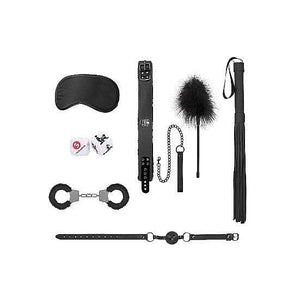 Shots Ouch! 8-Piece Introductory Bondage Kit #6 Black - Romantic Blessings