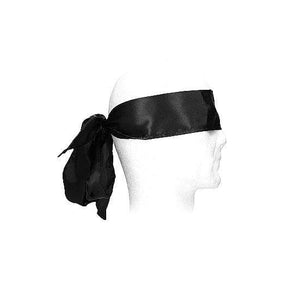 Shots Ouch! Black & White Bondage Silky Ribbon Black - Romantic Blessings