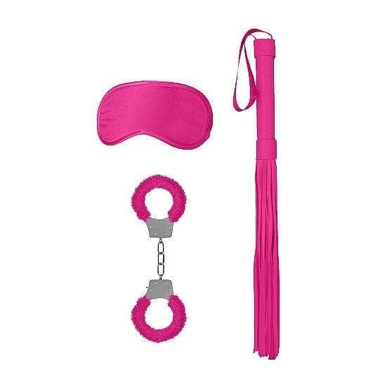 Shots Ouch! Kits Introductory 3 Piece Bondage Kit #1 Pink - Romantic Blessings
