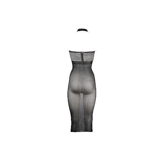 Shots Le Desir High Halter Neck Fishnet Dress Black - Romantic Blessings