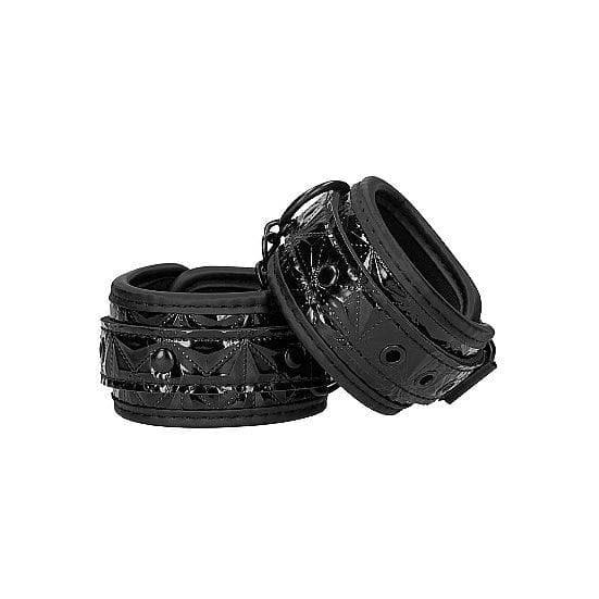 Shots Ouch! Luxury Adjustable Handcuffs Black - Romantic Blessings