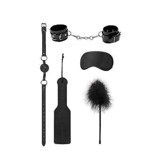Shots Ouch! 5-Piece Introductory Bondage Kit #4 Black - Romantic Blessings