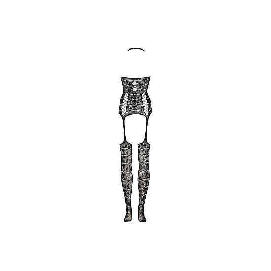 Shots Le Desir Lace Suspender Bodystocking Black - Romantic Blessings