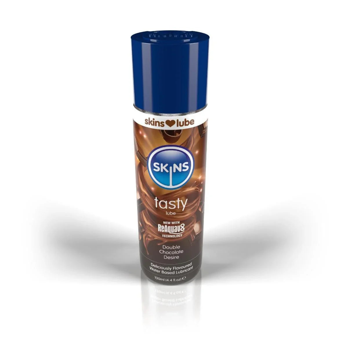 Skins Double Chocolate Desire Water Based Lubricant 4.4 oz - Romantic Blessings